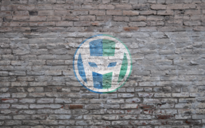 HeroPress logo on a grey brick wall