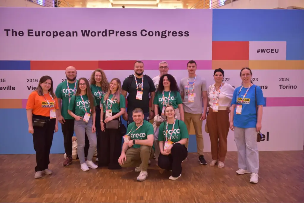 Ukrainian team at WordCamp Torino 2024.