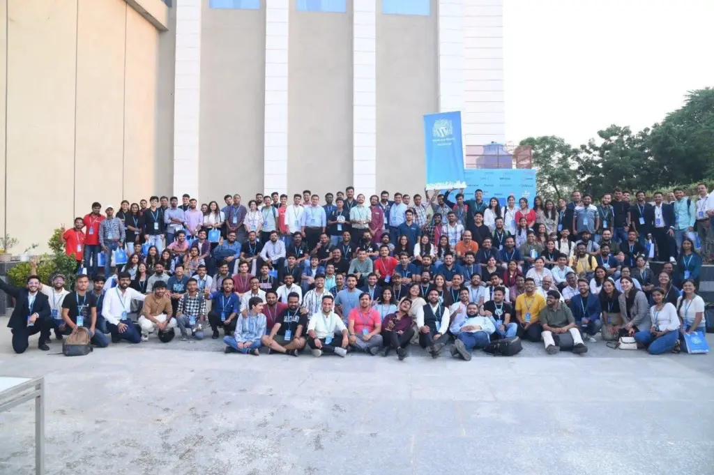 Family photo from WordCamp Bhopal 2023